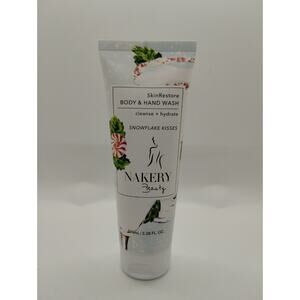 Nakery Beauty Skin Restore Body & Hand Wash Snowflake Kisses 3.38 oz
